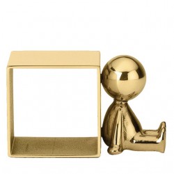 Home Tableware & Barware | Omini Side Napkin Ring in Polished Brass by Stefano Giovannoni - ED89601