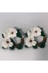 Home Tableware & Barware | Vintage 1970s Large Scale Dogwood Faux Bois Napkin Rings - Set of 16 - BH77946