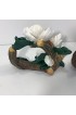 Home Tableware & Barware | Vintage 1970s Large Scale Dogwood Faux Bois Napkin Rings - Set of 16 - BH77946