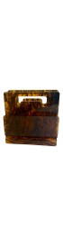 Home Tableware & Barware | Vintage Faux Tortoise Acrylic or Lucite Stationary or Napkin Holder - CG49150