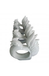 Home Tableware & Barware | Vintage Mid 20th Century Porcelain Rooster Napkin Rings - Set of 4 - YI64927