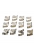 Home Tableware & Barware | Vintage Modern Silver Plate Napkin Rings - Contemporary Coil Curl Set of (12) - JY27948