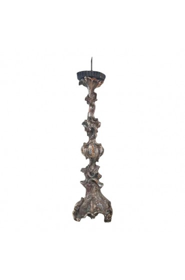 Home Decor | 17th Century Silver and Gilt Italian Pricket Candlestick - KY31857