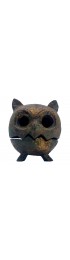 Home Decor | 1960s Japan Brutalist Iron Owl Lantern Candle Holder - MP81857