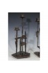 Home Decor | 1960s Paul Evans Welded Metal Brutalist Candlesticks - Set of 3 - QC96861