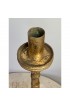 Home Decor | Antique Italian Gilt Metal Altar Candle Stick Holders - a Pair - XV99407