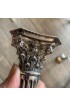 Home Decor | Antique Silverplate Corinthian Column Candlesticks- a Pair - HB28034