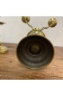 Home Decor | Antique Swan Figural Brass Candlesticks - a Pair - UD94355