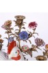 Home Decor | Bronze and Porcelain Chicken Candelabra - A Pair - ZL56206