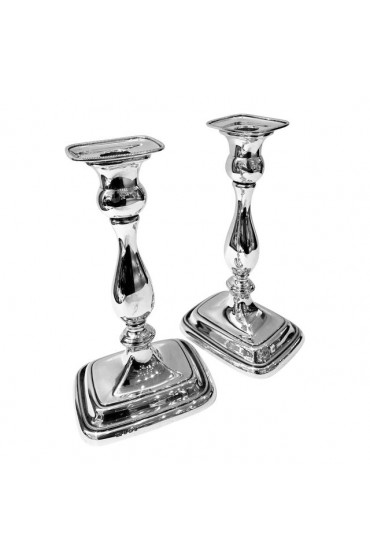 Home Decor | C. 1907 English Sterling Silver Traditional Candlesticks - a Pair - FM03831