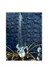 Home Decor | C1820 Antique Russian Neoclassical Ormolu W/ Royal Blue Glass Girandoles/ Candelabra - VW35791