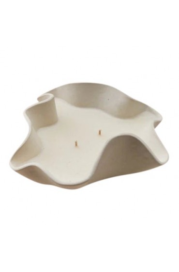 Home Decor | Contemporary Handmade Ceramic Jill Candle Medium Blanc Mediterranean Fig Scent - MU92633