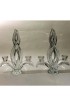 Home Decor | Early 20th Century Art Deco Crystal Candlesticks - a Pair - VY03545