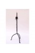 Home Decor | Early 20th Century Gothic Style Wrought Iron Candelabrum on Tripod Stand - OD45389