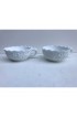 Home Decor | L. E. Smith Heritage Milk Glass Candle Stick Bowls With Handle- a Pair - KW80861