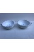 Home Decor | L. E. Smith Heritage Milk Glass Candle Stick Bowls With Handle- a Pair - KW80861