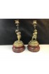 Home Decor | Late 19th Century Continental Bronze Boy Acrobat Candleholders- a Pair - TY48596