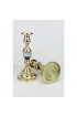 Home Decor | Late 19th Century French Brass & Porcelain Candlesticks- a Pair - GL17910
