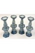 Home Decor | Late 20th Century Blue & White Delft Hexagonal Candle Holders- Set of 4 - UP58687