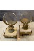 Home Decor | Magnifying Candleholders on Stone and Metal Stand - BD84368
