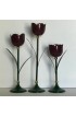 Home Decor | Mid 20th Century Vintage Mid-Century Metal Tulip Candleholders - OW15573