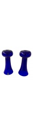 Home Decor | Mid-Century Cobalt Blue Candlestick Signed Hadeland Norway - a Pair - CH27105