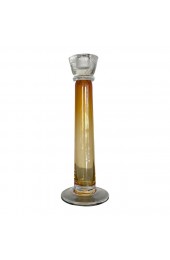 Home Decor | Mid-Century Modern Look Glass Column Candlestick Holder - XY66453