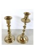 Home Decor | Mid-Century Vintage Mismatched Brass Candlesticks - a Pair - VK90456