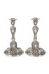 Home Decor | Pair of Continental Rococo 13 Loth Silver Antique Candlesticks, 19th Century - PU81424