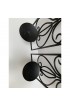 Home Decor | Set of Two Black Welded Iron Wall Candle Sconces, a Pair - JG07153