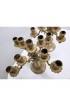 Home Decor | Vintage 1930s Brass Candelabras 9 Light Candle Holders - a Pair - PY81958