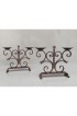 Home Decor | Vintage 1950 French Wrought Iron Candle Holders - a Pair - KH37951
