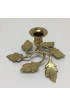 Home Decor | Vintage Brass Leaf Candle Holder - GR51280