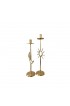Home Decor | Vintage Brass Sun & Moon Candlestick Holders- 2 Pieces - NV92112