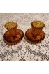 Home Decor | Vintage Indiana Glass Dual Candle Holders- a Pair - HS09679