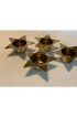 Home Decor | Vintage Star-Shaped Brass Votive Candle Holders- Set of 4 - QL62015
