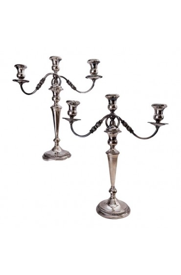 Home Decor | Vintage Sterling Candelabra, Whiting Circa 1940's, Converts to Single - A Pair - FM45651