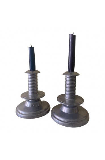 Home Decor | Wilton Columbia Pa Modern Industrial Cast Candlesticks - a Pair - MN50043
